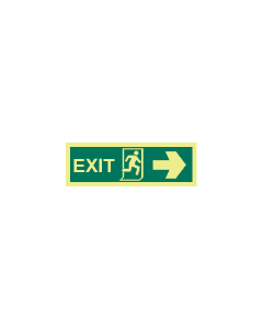 IMO Sign: Exit man running right