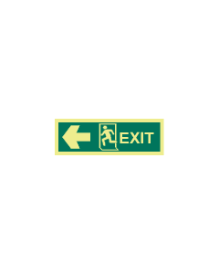 IMO Sign: Exit man running left