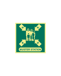 IMO Sign: Muster Station